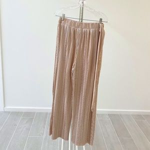 Pink flare pants